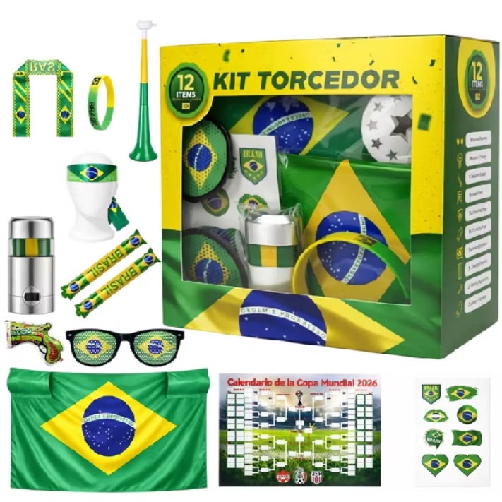Kit Torcedor Brasil Copa do Mundo